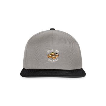 You win sum You dim sum - dimsum - Snapback Cap - graphite/black - Front