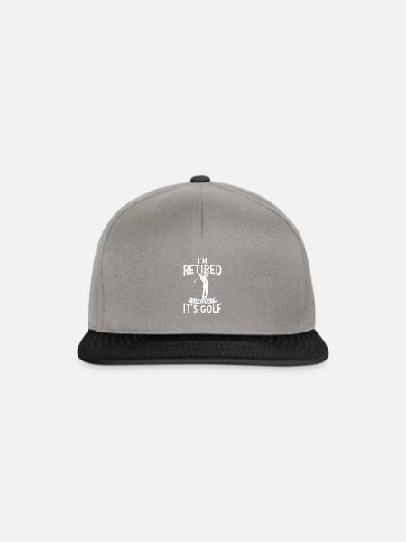 Ich bin im Ruhestand, es sei denn, es ist Golf - Golf - Snapback Cap - Graphit/Schwarz