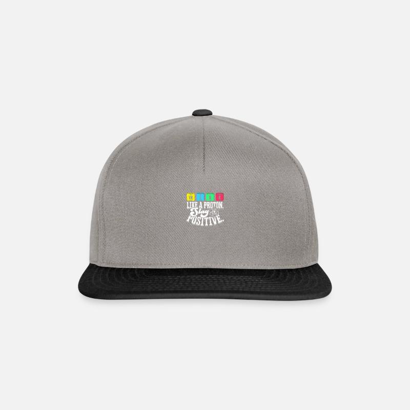 Denken Sie wie ein Proton Bleiben Sie positiv - Proton - Snapback Cap - Graphit/Schwarz
