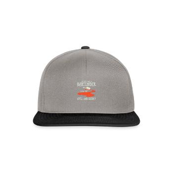 Are you really a bartender if you just spill and - Snapback Cap - graphite/black - Front