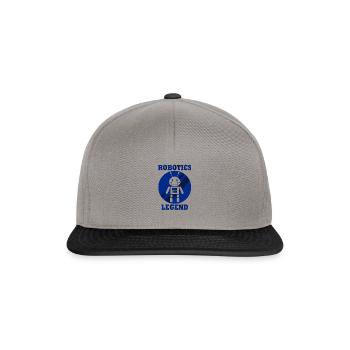 Ironie du dicton : légende de la robotique - Casquette snapback - gris graphite/noir - Devant