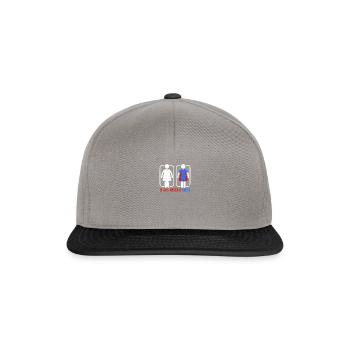 Ce n’était jamais une robe - l’égalité des sexes - Casquette snapback - gris graphite/noir - Devant