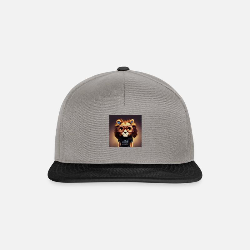 Cool lion - Snapback Cap - graphite/black
