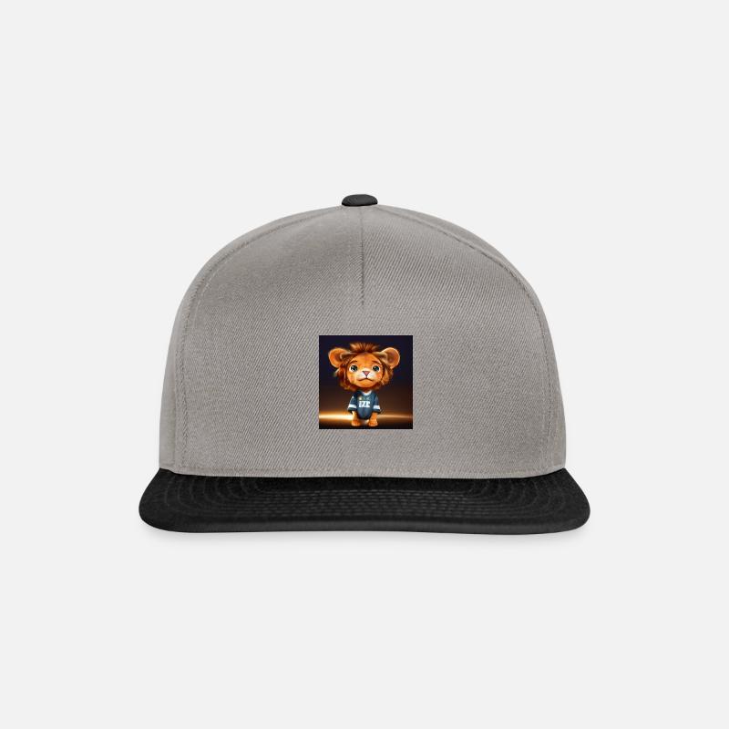 Süßer Löwe - Snapback Cap - Graphit/Schwarz