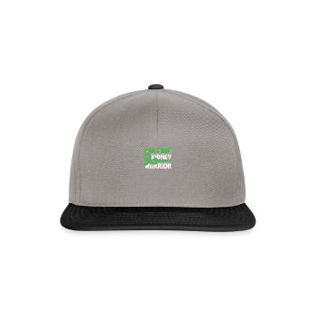 Im fine Kidney Disease Warrior - kidney - Snapback Cap - graphite/black - Front