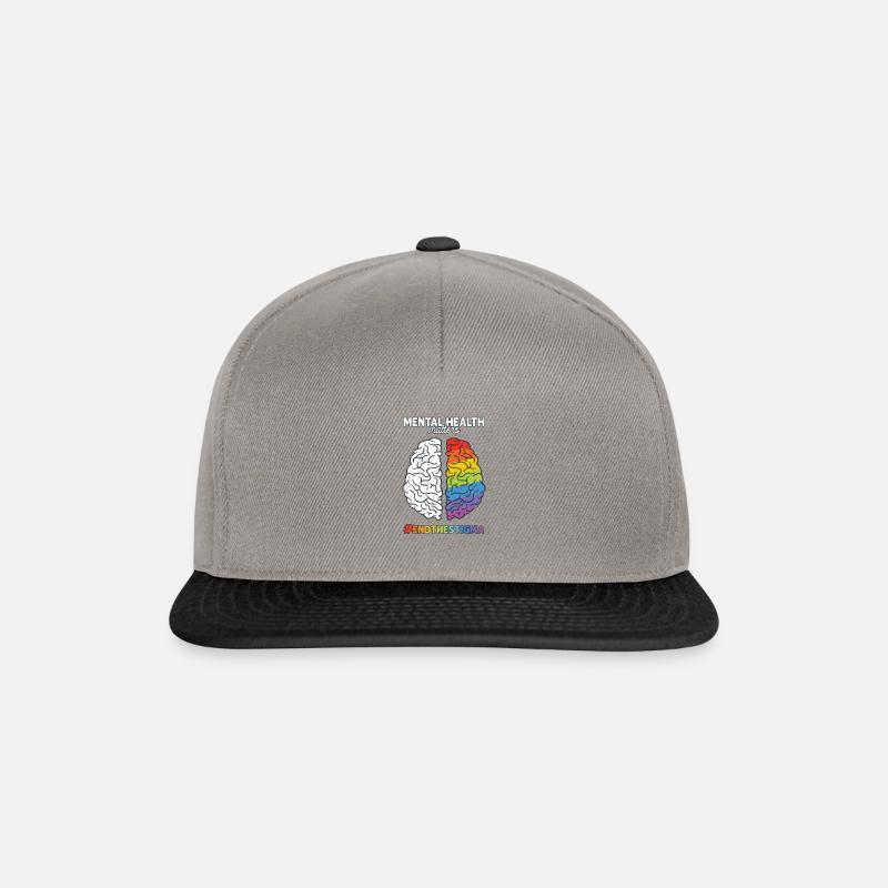 Mental Health Matters #endthestigma - mental - Snapback Cap - Graphit/Schwarz
