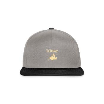 Cant work aujourd’hui Nos bras sont dans une pêche au plâtre - Casquette snapback - gris graphite/noir - Devant