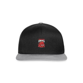 Savoir c’est savoir qu’une tomate est un fruit - plante - Casquette snapback - noir/gris - Devant