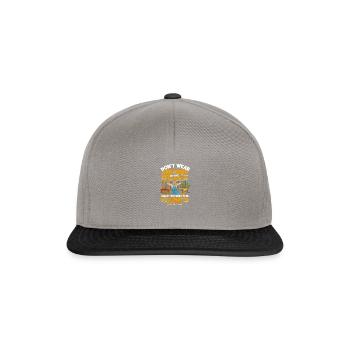 Ne portez pas de parfum dans le jardin sauf si vous le souhaitez - Casquette snapback - gris graphite/noir - Devant