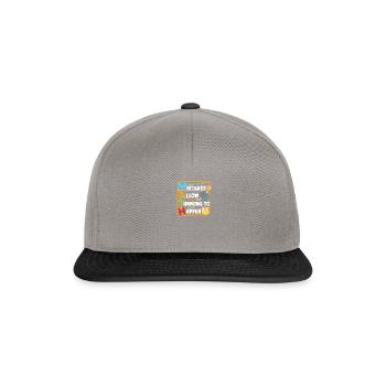 Mistakes allow thinking to happen - educational - Snapback Cap - graphite/black - Front