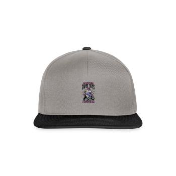 Certaines filles chassent les garçons Je les dépasse - moto hors route - Casquette snapback - gris graphite/noir - Devant