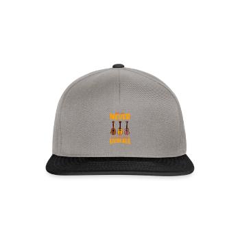 Vous ne pouvez jamais avoir trop de ukulélés - ukulélé - Casquette snapback - gris graphite/noir - Devant