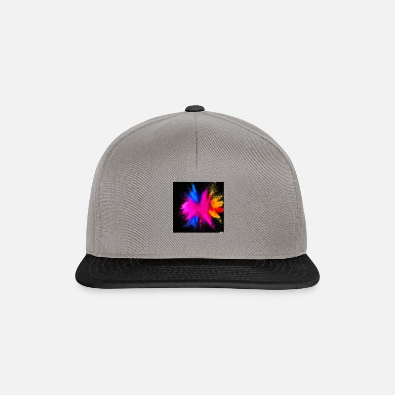 explosion of color - Snapback Cap - Graphit/Schwarz