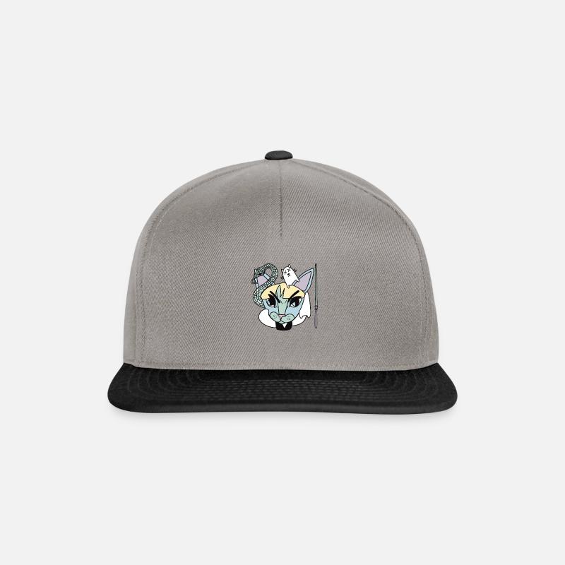 Zauberkatze - Snapback Cap - Graphit/Schwarz