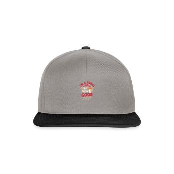 Je suis un champignon Bonnes morilles - mycologie - Casquette snapback - gris graphite/noir - Devant