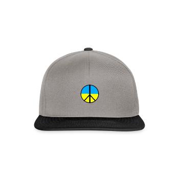 Frieden - Ukraine - Snapback Cap - Graphit/Schwarz - Vorne