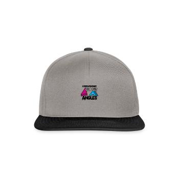 Complimentary Angles You're a cutie You're always - Snapback Cap - graphite/black - Front