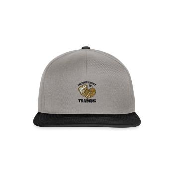 Paleontologist in training - fossil collection - Snapback Cap - graphite/black - Front