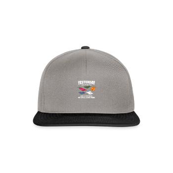 Hier, j’ai nettoyé ma maison qui est stupide - Casquette snapback - gris graphite/noir - Devant