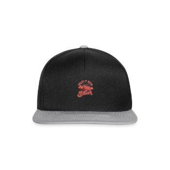 Wrap it with bacon - bacon - Snapback Cap - black/grey - Front