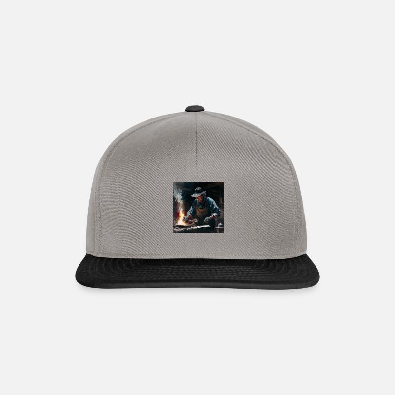 Schmied Handwerk - Snapback Cap - Graphit/Schwarz