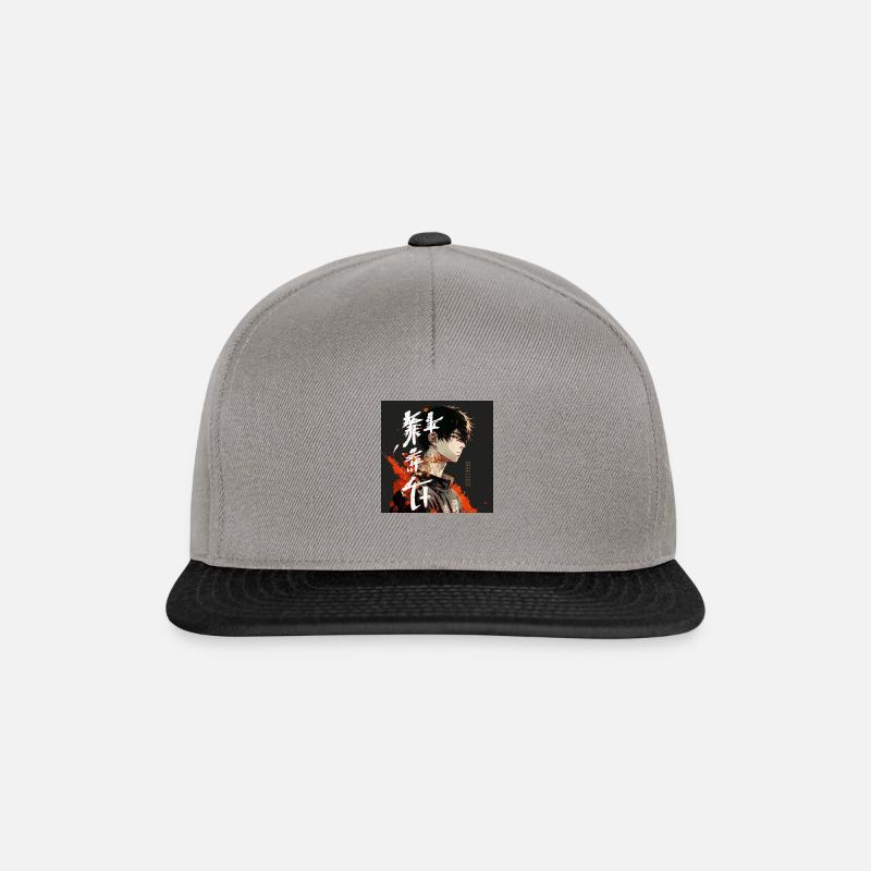 Animeguy Graffiti Style - Snapback Cap - Graphit/Schwarz