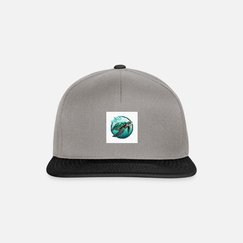 Schildkröte - Snapback Cap - Graphit/Schwarz