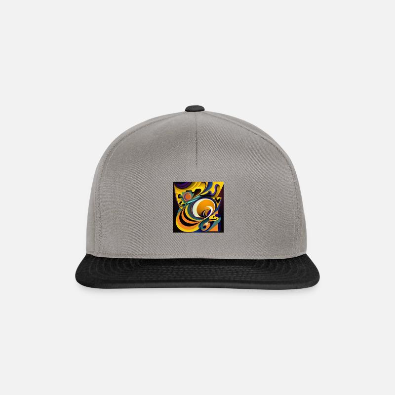 Das flache Ei - Snapback Cap - Graphit/Schwarz