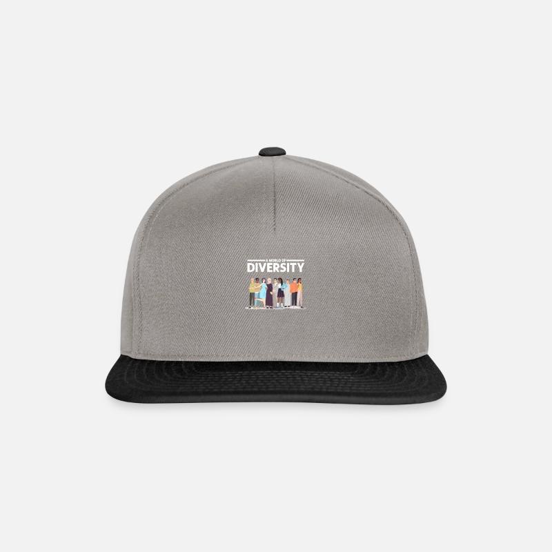 Eine Welt der Vielfalt - Vielfalt - Snapback Cap - Graphit/Schwarz
