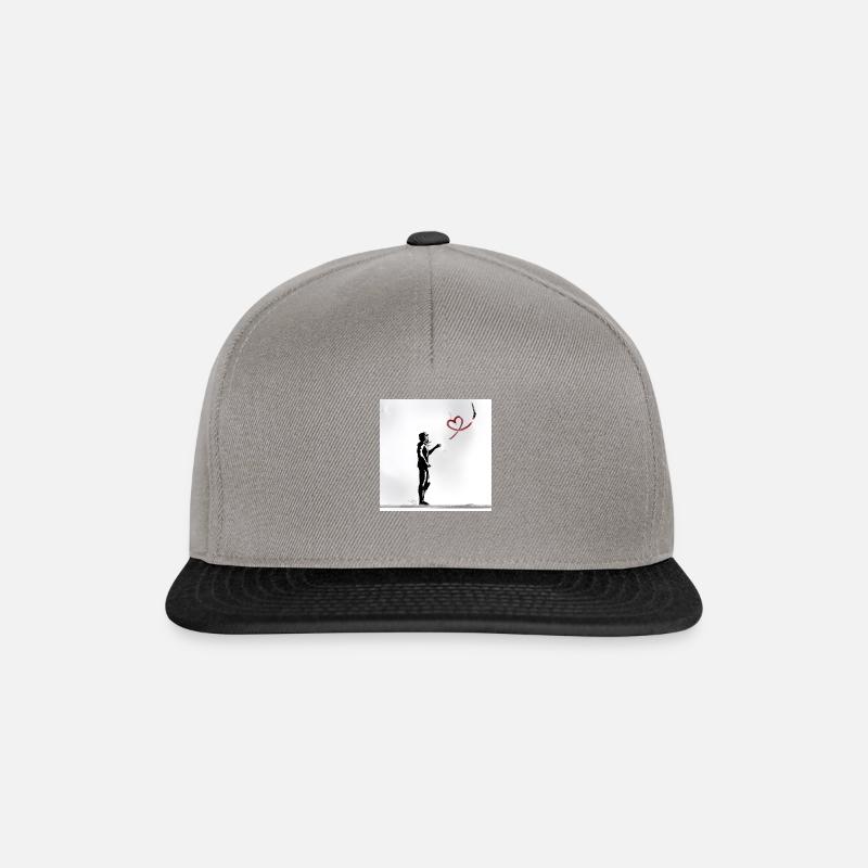 Herzmaler - Snapback Cap - Graphit/Schwarz