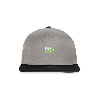 Kein Planet B - Plastik - Snapback Cap - Graphit/Schwarz - Vorne