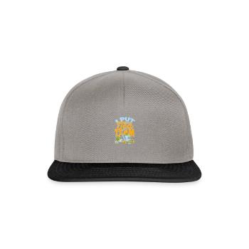 Ich stelle den Tee ins Team - Tee - Snapback Cap - Graphit/Schwarz - Vorne