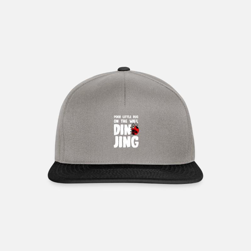 Poor little Bug weiss Bingo - Snapback Cap - Graphit/Schwarz