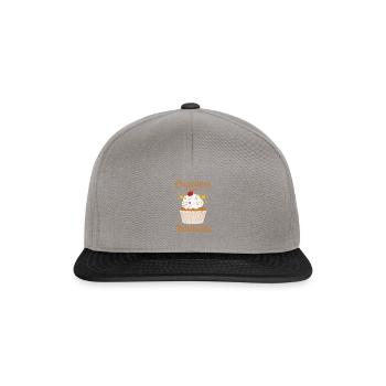 Cupcakes und Freundlichkeit - Cupcake - Snapback Cap - Graphit/Schwarz - Vorne