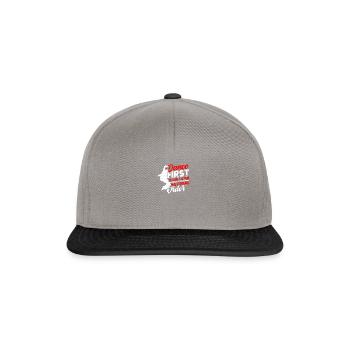 Dance first. Think later. It's the natural order - Snapback Cap - graphite/black - Front