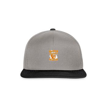 Dans un monde plein de gens, soyez un chat - Chat - Casquette snapback - gris graphite/noir - Devant