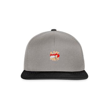 Eine Katze hat dein Herz, ohne danach zu fragen - Katze - Snapback Cap - Graphit/Schwarz - Vorne