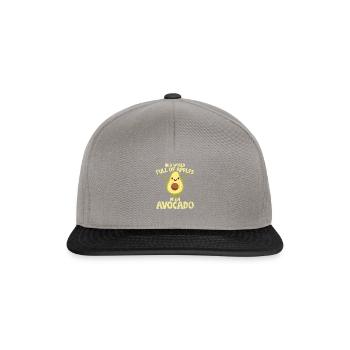 In einer Welt voller Äpfel, sei eine Avocado - Avocado - Snapback Cap - Graphit/Schwarz - Vorne