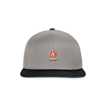 L’espace est l’endroit - L’espace - Casquette snapback - gris graphite/noir - Devant