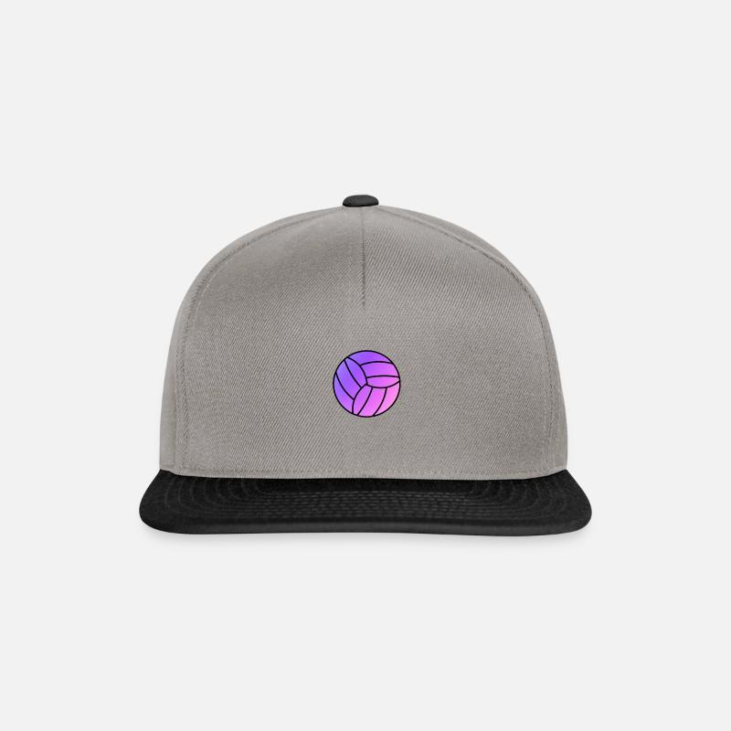 Rainbow Volleyball - Snapback Cap - Graphit/Schwarz