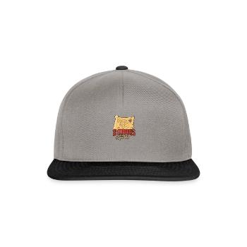 Das Kreuz markiert die Stelle! -Pirat - Snapback Cap - Graphit/Schwarz - Vorne