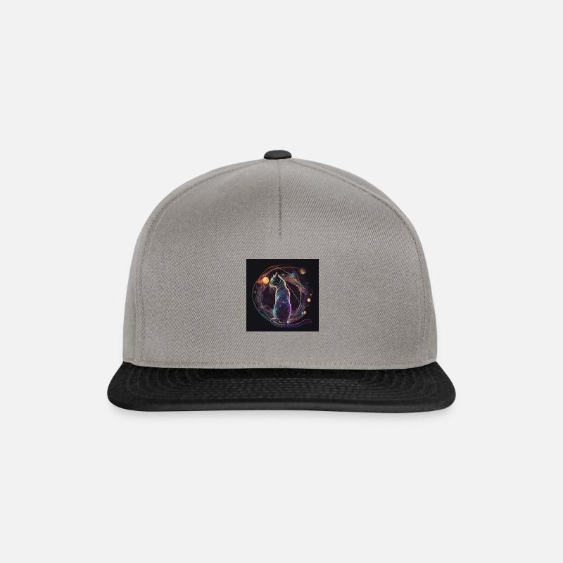 galaxy cat - Snapback Cap - Graphit/Schwarz