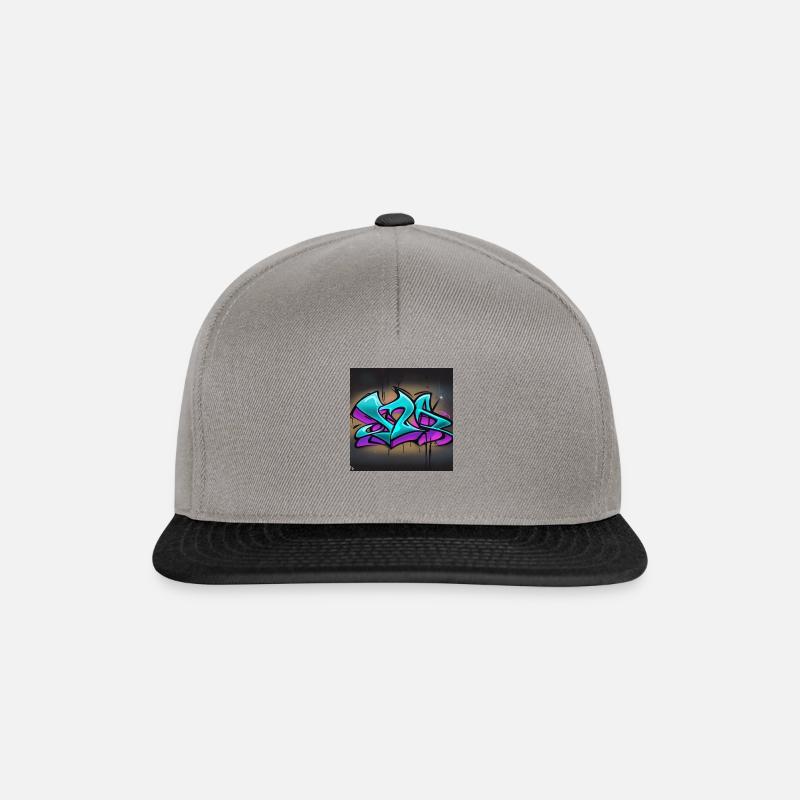 Graffitiart Desing by Ki - Snapback Cap - graphite/black