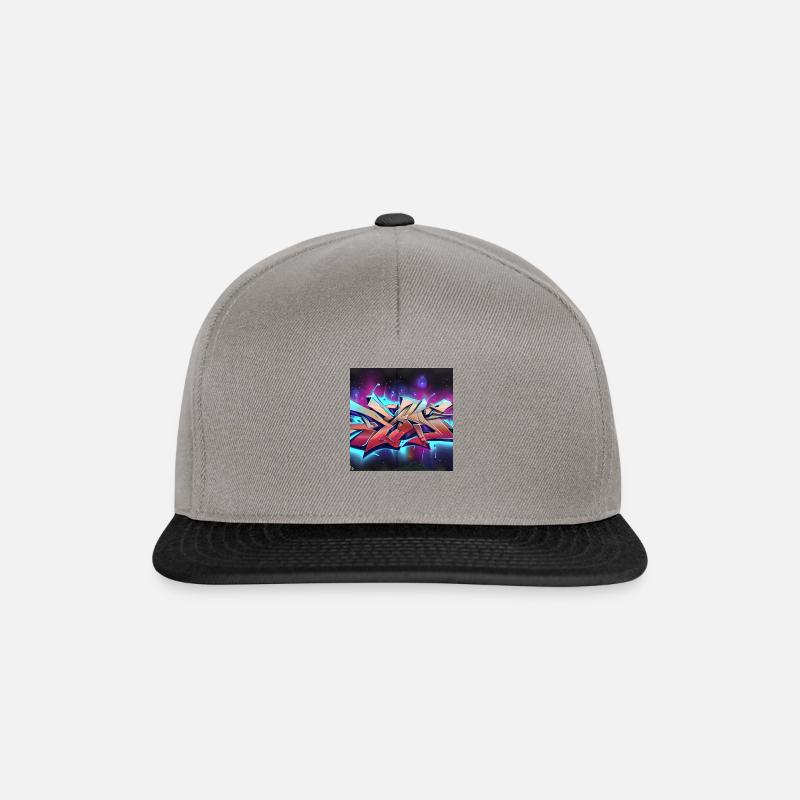 Graffitiart Desing by Ki - Snapback Cap - Graphit/Schwarz