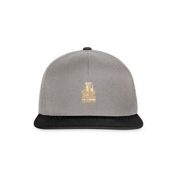 L’alcool est la réponse Je ne me souviens pas de la question - - Casquette snapback - gris graphite/noir - Devant