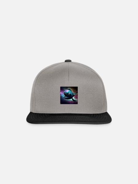 Spacefishartwork by Bruederchen - Snapback Cap - Graphit/Schwarz