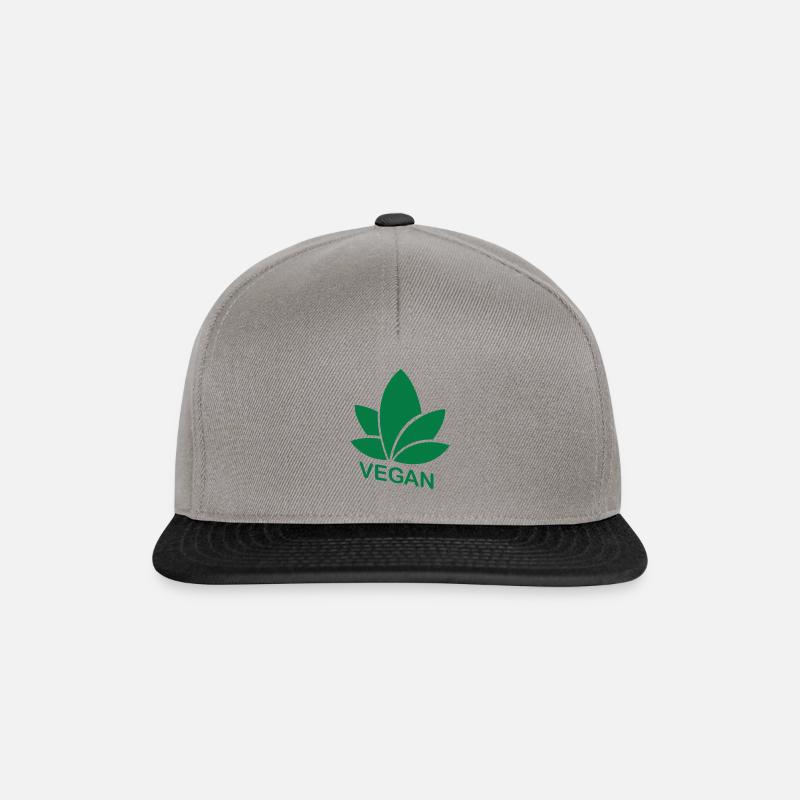 Vegan - Snapback Cap - Graphit/Schwarz