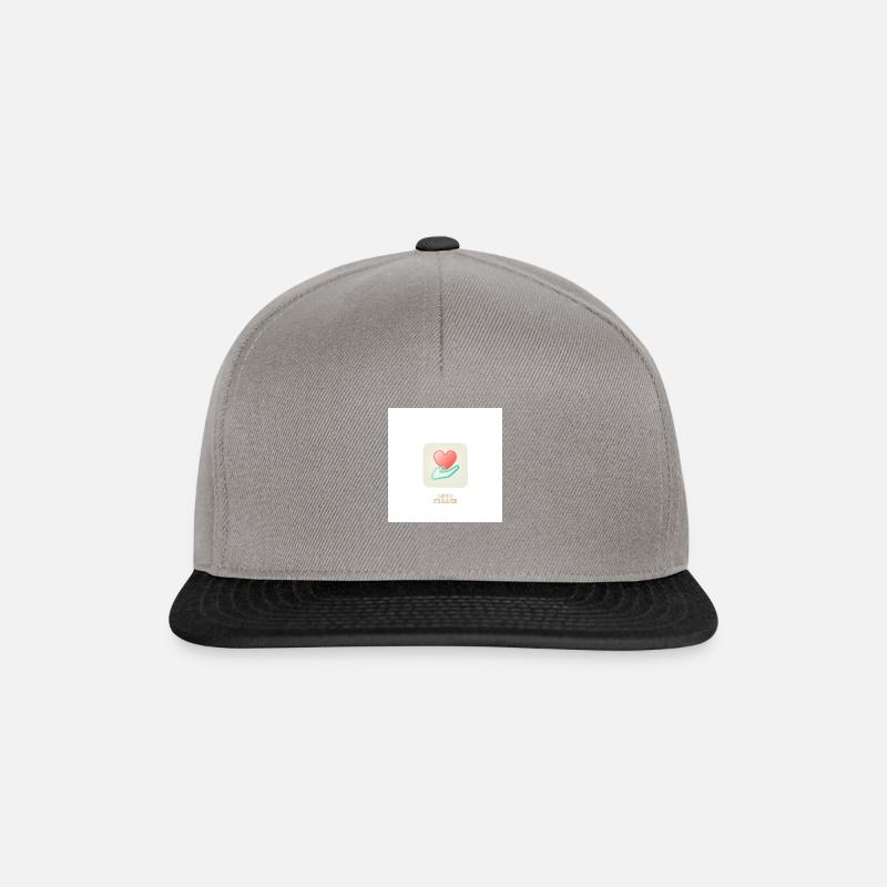 Liebe bitte, - Snapback Cap - Graphit/Schwarz