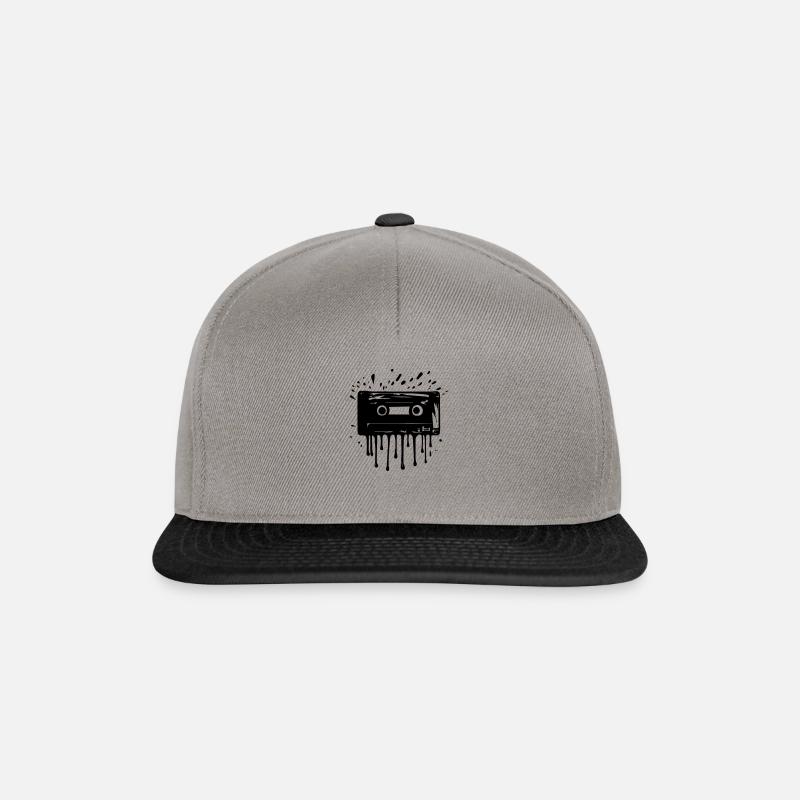 cassette - Casquette snapback - gris graphite/noir
