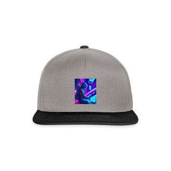 Immerse yourself in a futuristic water city - Snapback Cap - graphite/black - Front